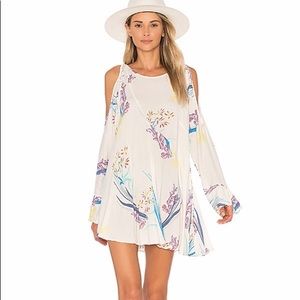 Free people asymmetrical cold shoulder dress/tunic